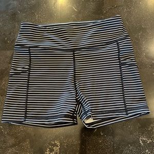 Medium Senita athletics black and white striped shorts